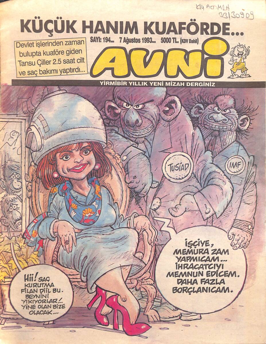 Avni Mizah Dergisi 7 Ağustos 1993 Sayı 194 NDR95164 - 1