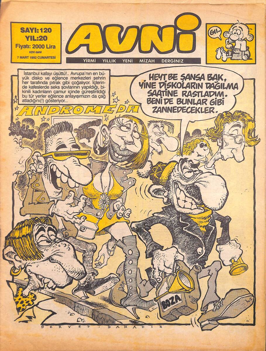 Avni Mizah Dergisi 7 Mart 1992 Sayı 120 NDR95033 - 1
