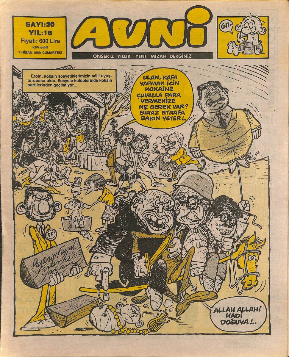 Avni Mizah Dergisi 7 Nisan 1990 Sayı 20 NDR94980 - 1