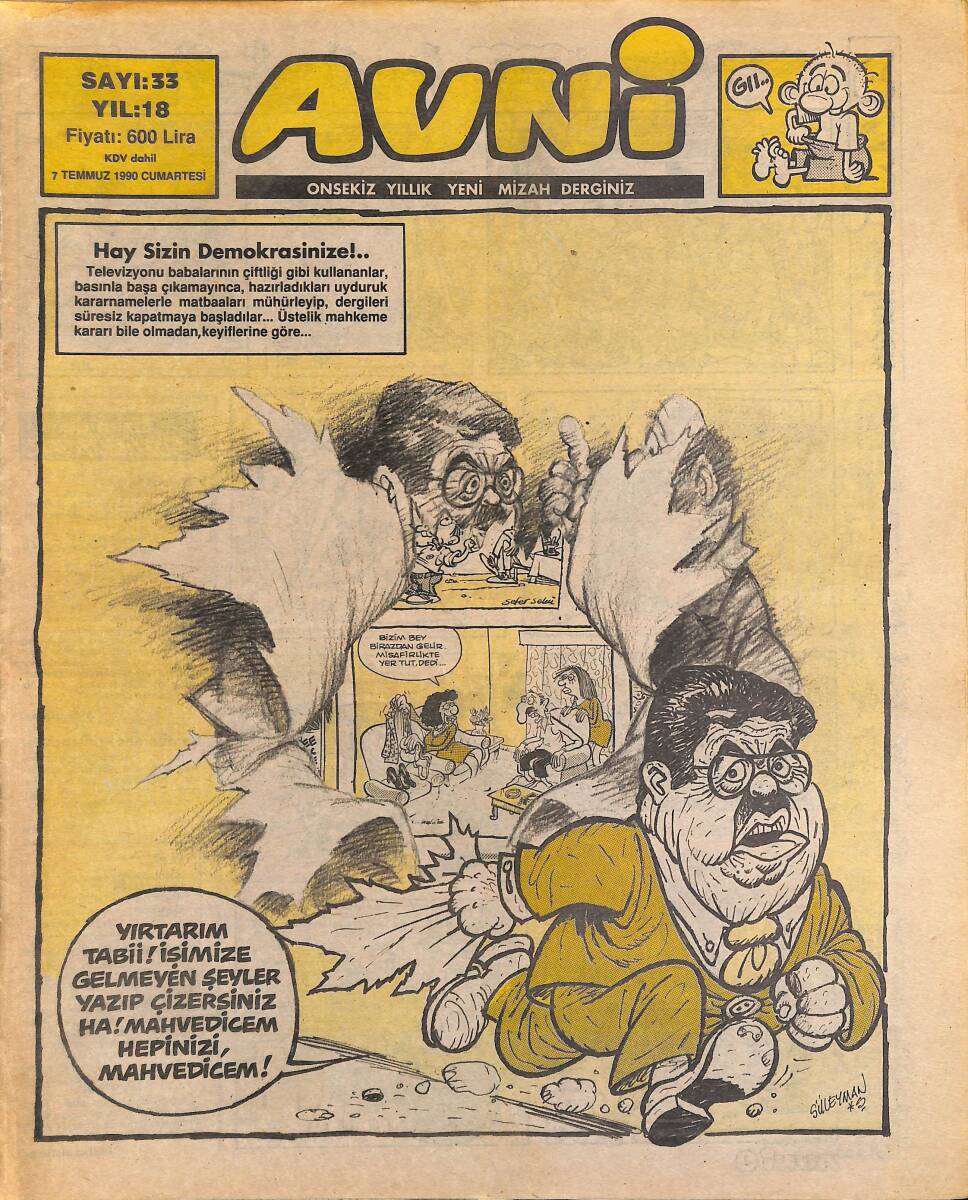 Avni Mizah Dergisi 7 Temmuz 1990 Sayı 33 NDR94934 - 1