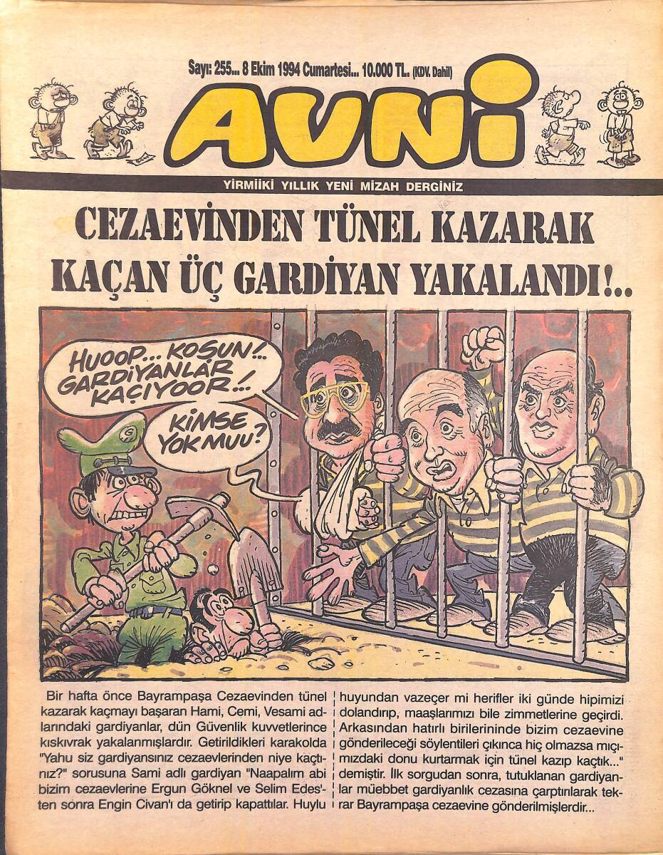 Avni Mizah Dergisi 8 Ekim 1994 Sayı 255 NDR95198 - 1