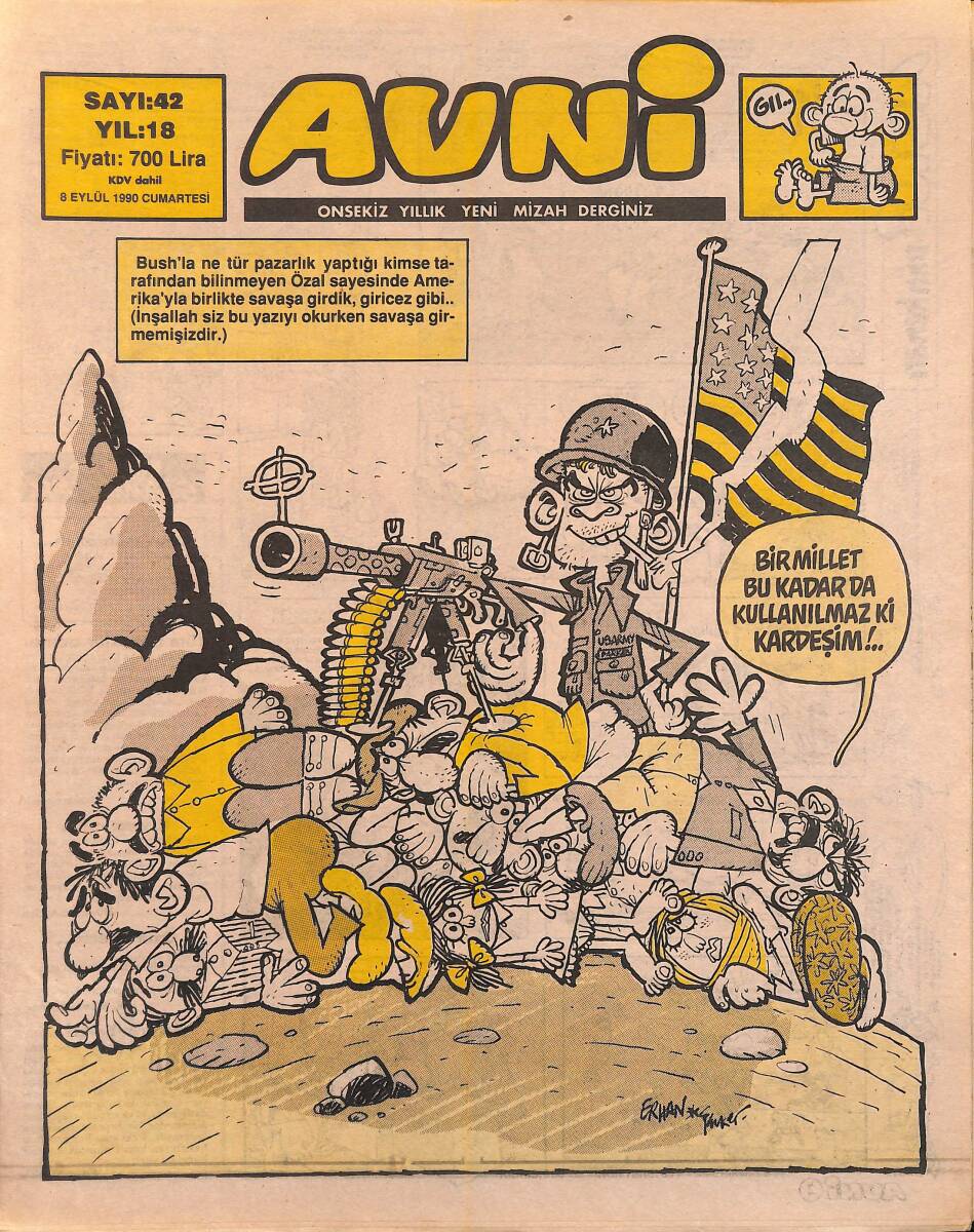 Avni Mizah Dergisi 8 Eylül 1990 Sayı 42 NDR95008 - 1