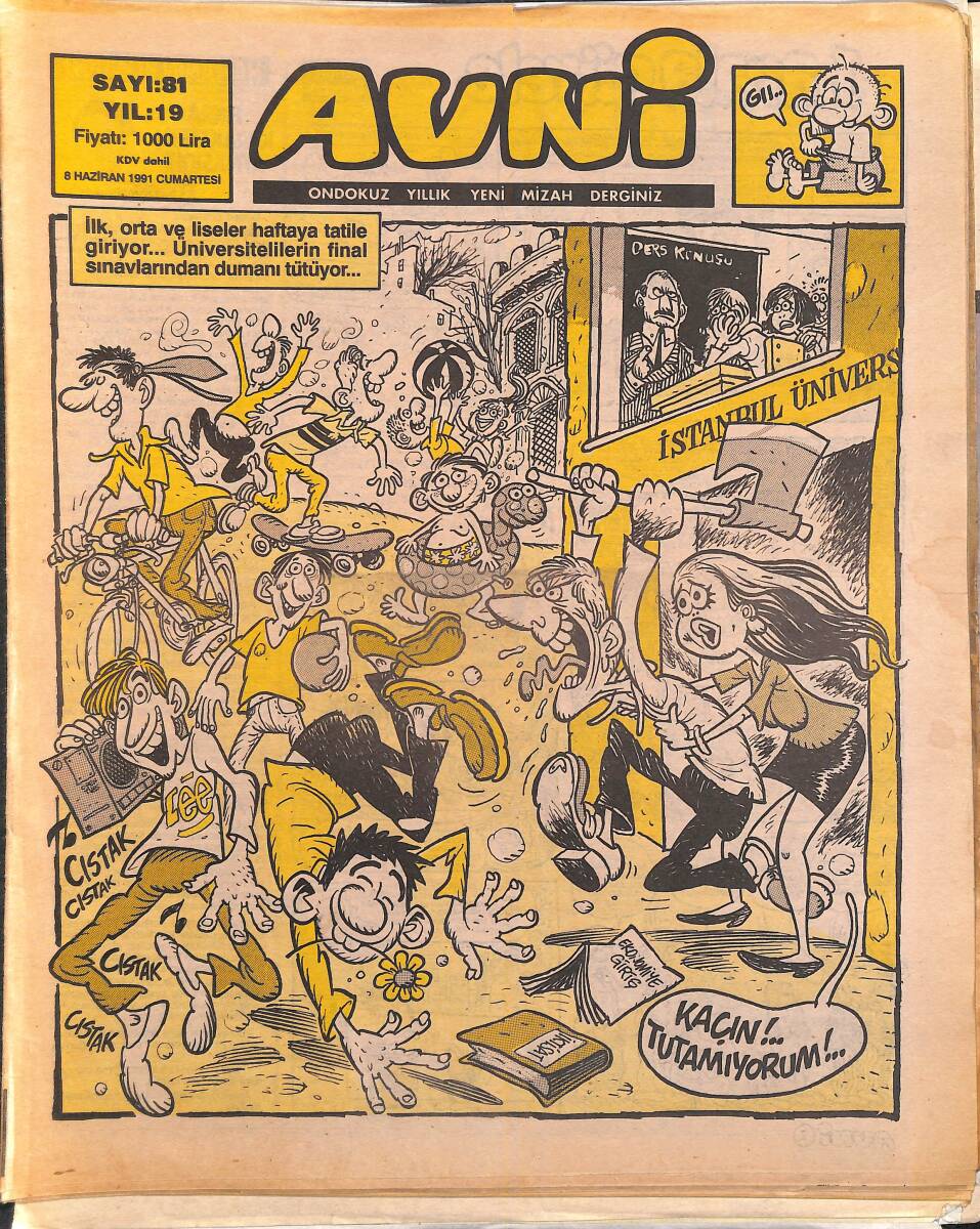 Avni Mizah Dergisi 8 Haziran 1991 Sayı 81 NDR95159 - 1