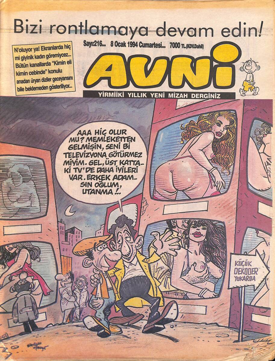 Avni Mizah Dergisi 8 Ocak 1994 Sayı 216 NDR95248 - 1