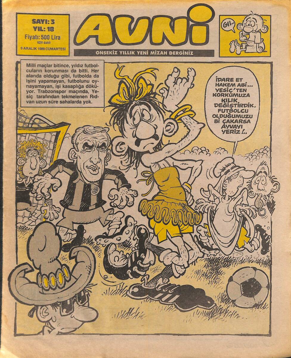 Avni Mizah Dergisi 9 Aralık 1989 Sayı 3 NDR94953 - 1
