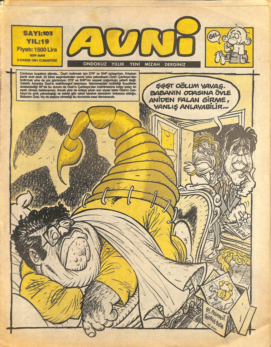 Avni Mizah Dergisi 9 Kasım 1991 Sayı 103 NDR94963 - 1