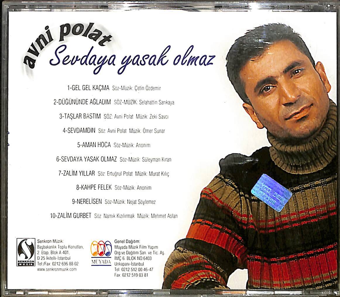 Avni Polat - Sevdaya Yasak Olmaz CD (İkinci El) CD4860 - 2