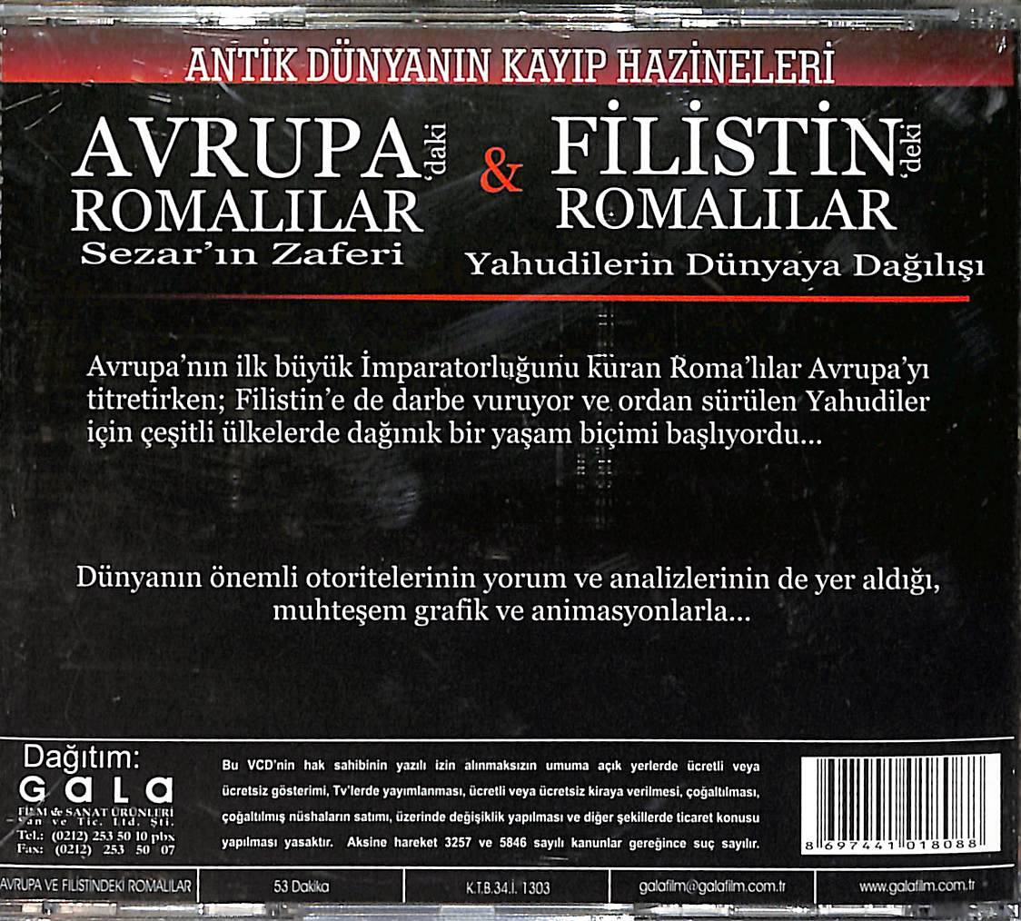 Avrupa'daki Romalılar Sezar'ın Zaferi & Filistin'deki Romalılar Yahudilerin Dünyaya Dağılışı VCD Film (İkinci El) VCD27855 - 2