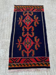 Avşar Eski El Dokuma Antika Kilim YastıkAOB3793 (N) - 2