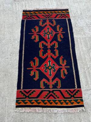 Avşar Eski El Dokuma Antika Kilim YastıkAOB3793 (N) - 3