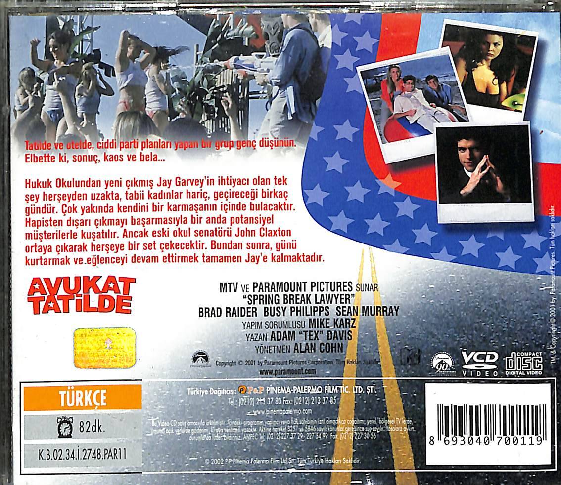 Avukat Tatilde VCD Film VCD27883 - 2