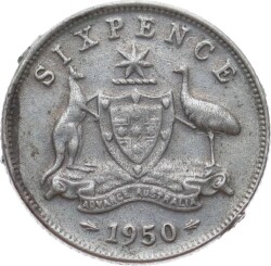 Avustralya 6 Pence 1950 *George VI* ÇT YMP11098 - 2