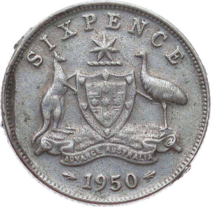 Avustralya 6 Pence 1950 *George VI* ÇT YMP11098 - 2