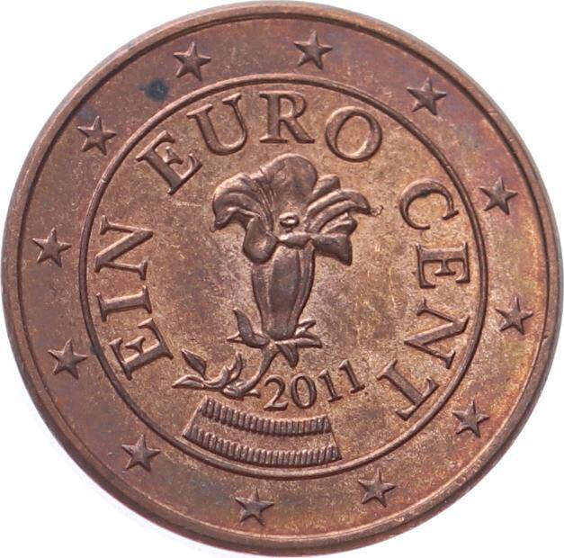 Avusturya 1 Euro Cent 2011 ÇÇT *Centiyana Çiçeği* YMP11026 - 2