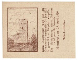 Avusturya 10 Heller 1920 ÇAÇİL *Kassenchein -Julientrum* YKP5740 - 2