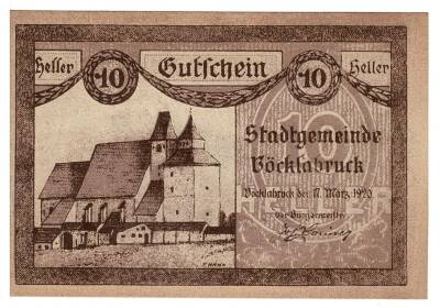 Avusturya 10 Heller 1920 ÇİL *Börlabruck* YKP5729 - 1