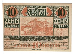 Avusturya 10 Heller 1920 ÇİL *Spa Town Of Vöslau* YKP5746 - Gökçekoleksiyon
