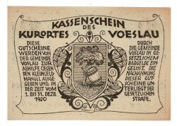 Avusturya 10 Heller 1920 ÇİL *Spa Town Of Vöslau* YKP5746 - 2