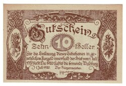 Avusturya 10 Heller 1920 ÇİL *Waldburg* YKP5732 - Gökçekoleksiyon