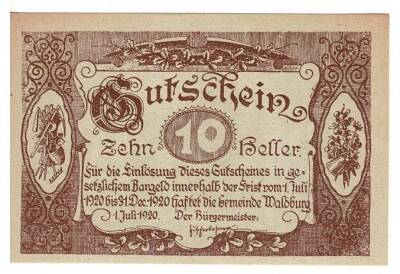 Avusturya 10 Heller 1920 ÇİL *Waldburg* YKP5732 - 1