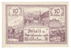 Avusturya 10 Heller 1920 ÇİL *Waldkirchen* YKP5736 - Gökçekoleksiyon