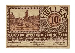 Avusturya 10 Heller 1920 *(Niederösterreich - Rodaun) ÇİL YKP8403 - 3