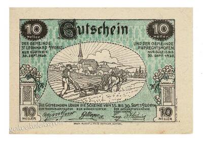 Avusturya 10 Heller 1920 YKP2020 - 1