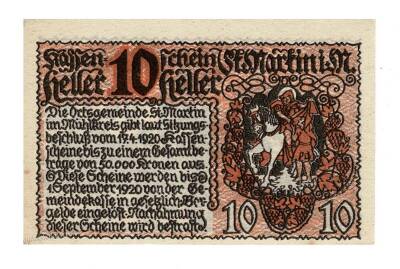 Avusturya 10 Heller 1920 YKP2020 - 2