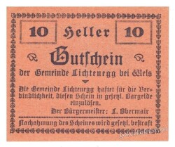 Avusturya 10 Heller YKP1049 - Gökçekoleksiyon