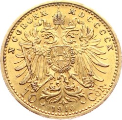 Avusturya 10 Kron 1910 Franz Joseph I Altın YMP10918 #463 - 2