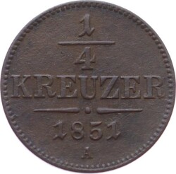 Avusturya 1/4 Kreuzer 1851 ÇÇT YMP11082 - 1