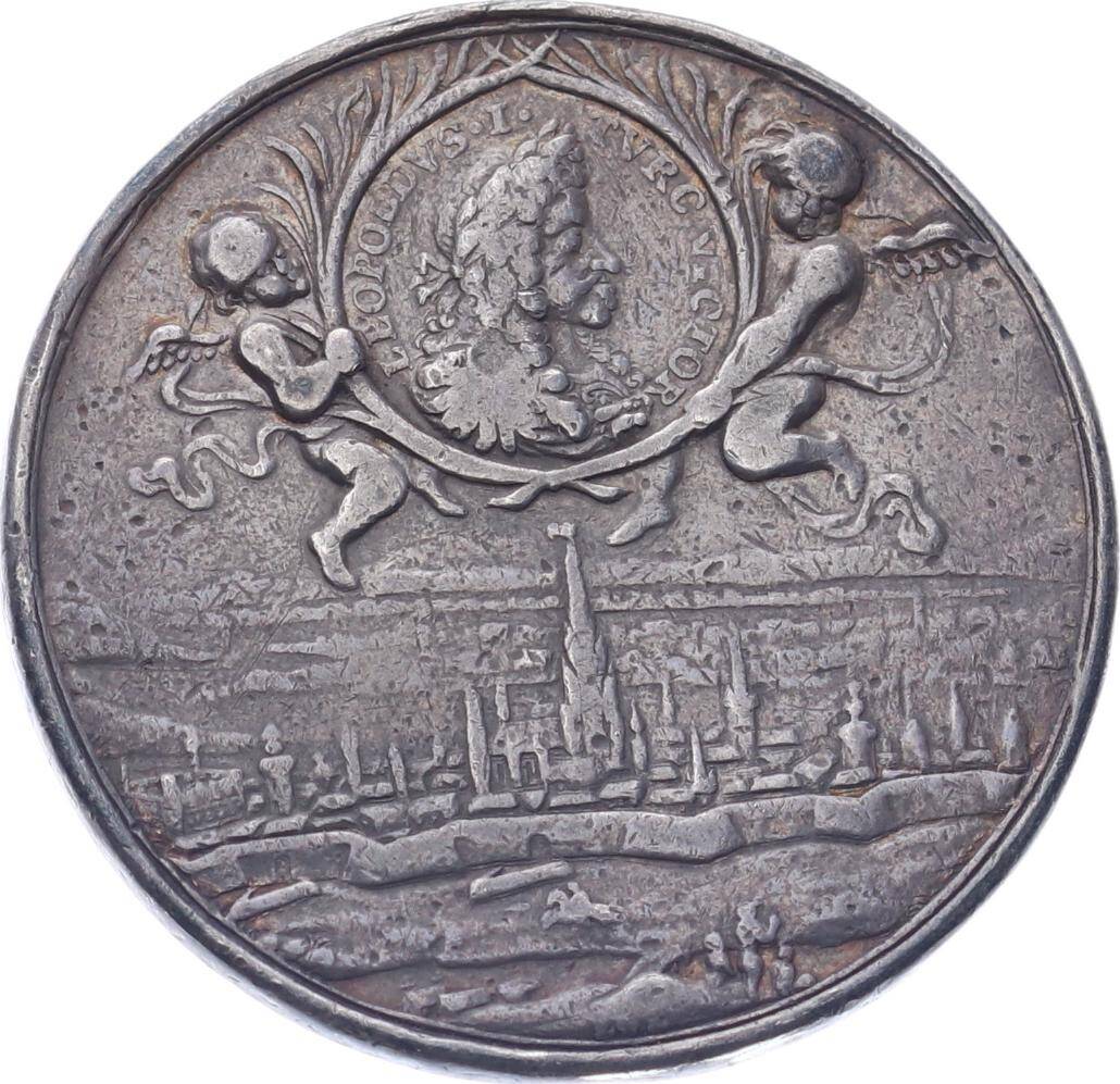 Avusturya 1686 Viyana Kuşatması Başarısı Gümüş Hatıra Madalyon MVM2097 #1830 - 3