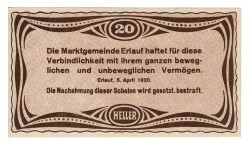 Avusturya 20 Heller 1920 ÇA *Erlauf* YKP5805 - 2