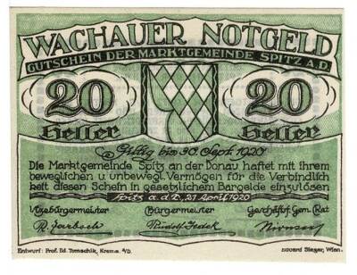 Avusturya 20 Heller 1920 ÇİL *Spitz an der Donau* YKP5802 - 1
