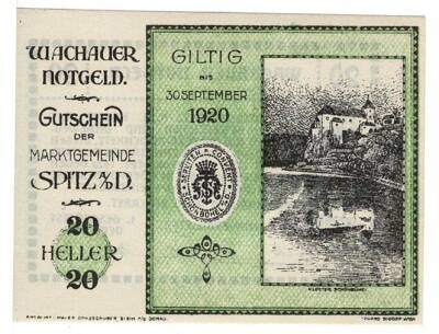 Avusturya 20 Heller 1920 ÇİL *Spitz* YKP5754 - 1