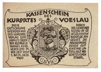 Avusturya 20 Heller 1920 ÇİL *Vöslau* YKP5780 - 2