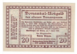 Avusturya 20 Heller 1920 ÇİL *Waldkirchen* YKP5752 - 2