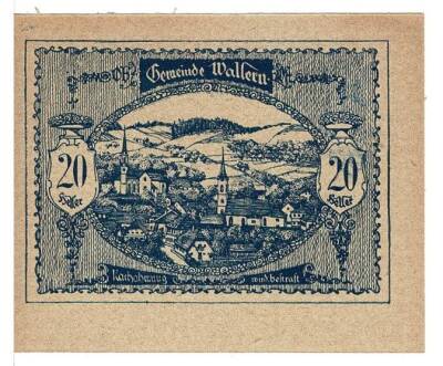 Avusturya 20 Heller 1920 ÇİL *Wallern* YKP5775 - 1