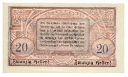 Avusturya 20 Heller 1920 ÇİL *Wendling* YKP5756 - 2
