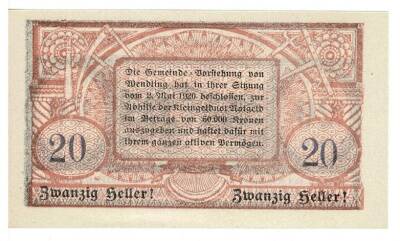Avusturya 20 Heller 1920 ÇİL *Wendling* YKP5756 - 2