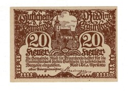 Avusturya 20 Heller 1920 ÇİL YKP8224 - 3