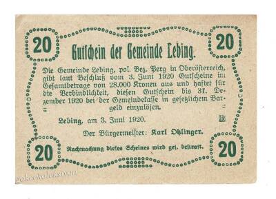 Avusturya 20 Heller 1920 YKP2012 - 2