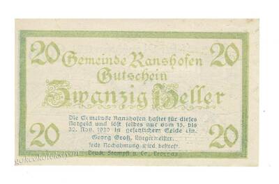 Avusturya 20 Heller 1920 YKP2032 - 2