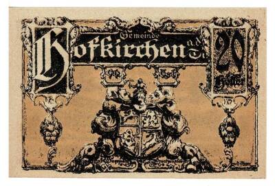 Avusturya 20 Heller 1921 ÇİL *Hofkirchen* YKP5753 - 2