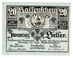 Avusturya 20 Heller 1921 ÇİL *Traiskirchen* YKP5781 - Gökçekoleksiyon