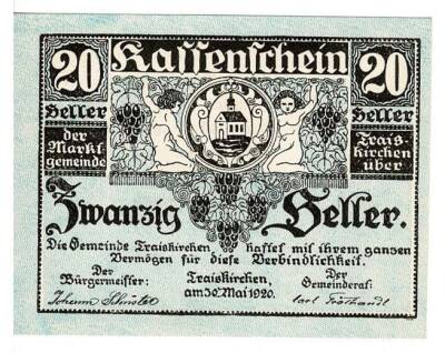 Avusturya 20 Heller 1921 ÇİL *Traiskirchen* YKP5781 - 1