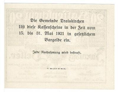 Avusturya 20 Heller 1921 ÇİL *Traiskirchen* YKP5781 - 2