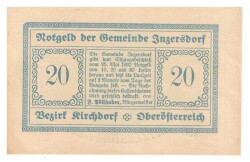 Avusturya 20 Heller Notgeld YKP1160 - 2