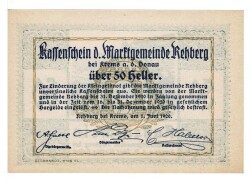 Avusturya 50 Heller 1920 ÇİL *Rehberg* YKP5798 - 2