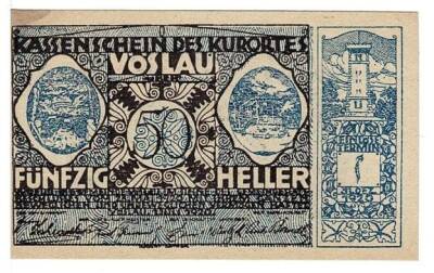 Avusturya 50 Heller 1920 ÇİL *Vöslau* YKP5806 - 1
